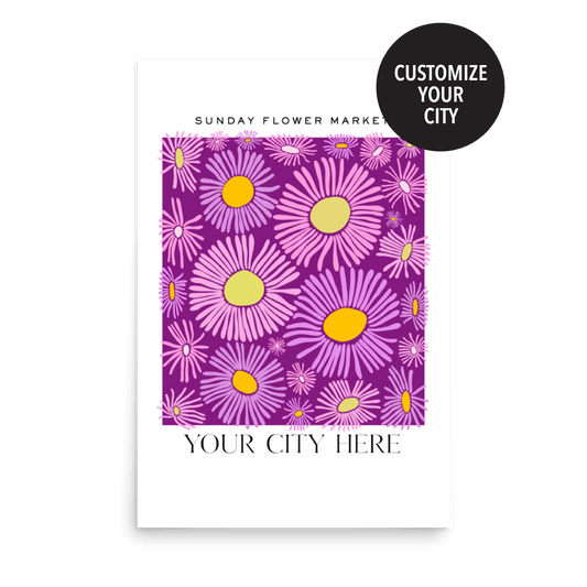 Customizable Flower Market Print 04 - THE WALL SNOB