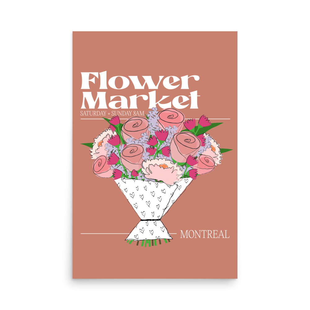 Montreal Flower Market Bouquet - THE WALL SNOB