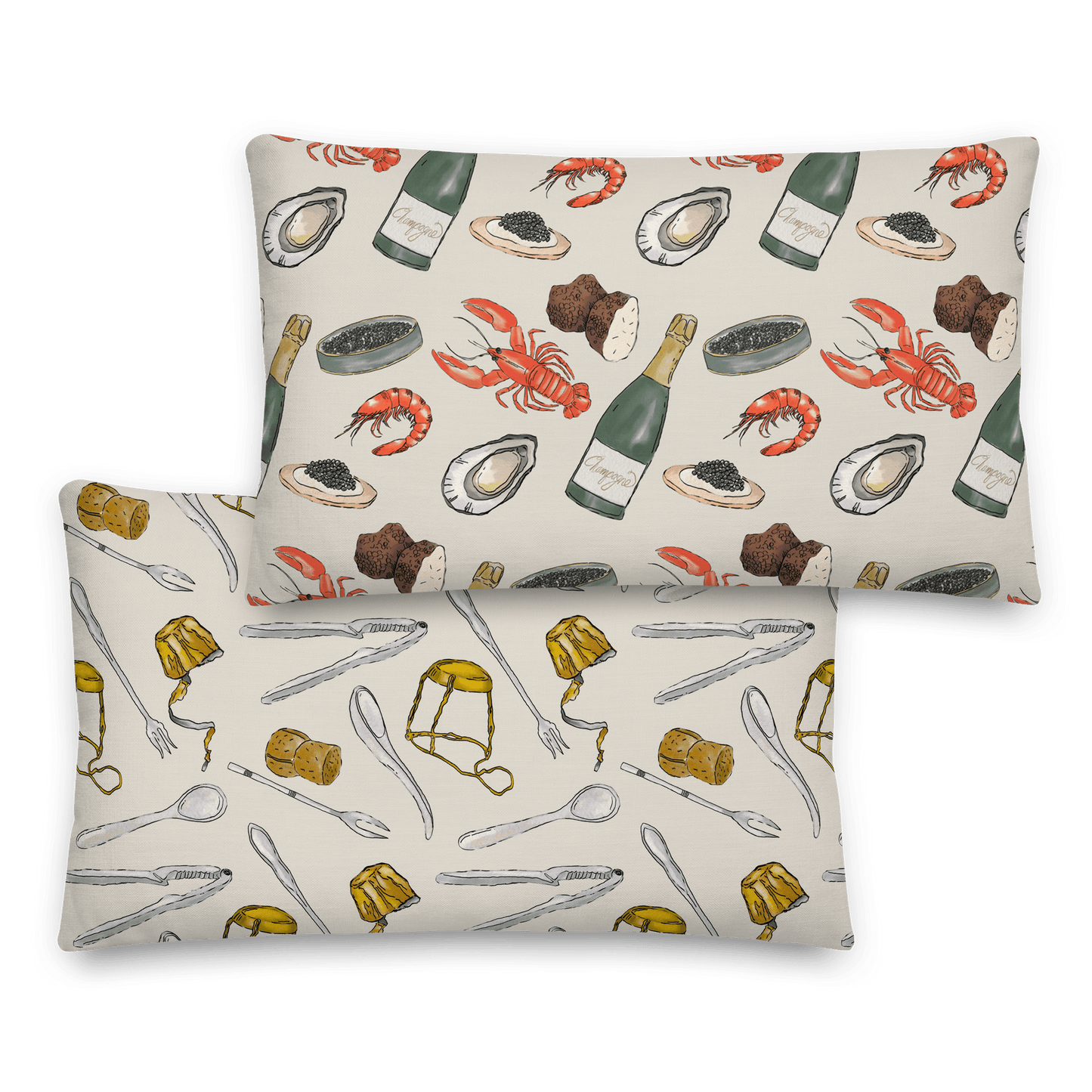 TWS x TNCB Sips + Bites Pattern Pillowcase - PREORDER - THE WALL SNOB