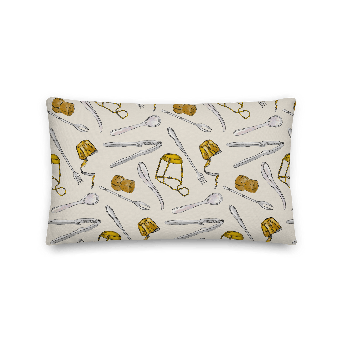 TWS x TNCB Sips + Bites Pattern Pillowcase - PREORDER - THE WALL SNOB