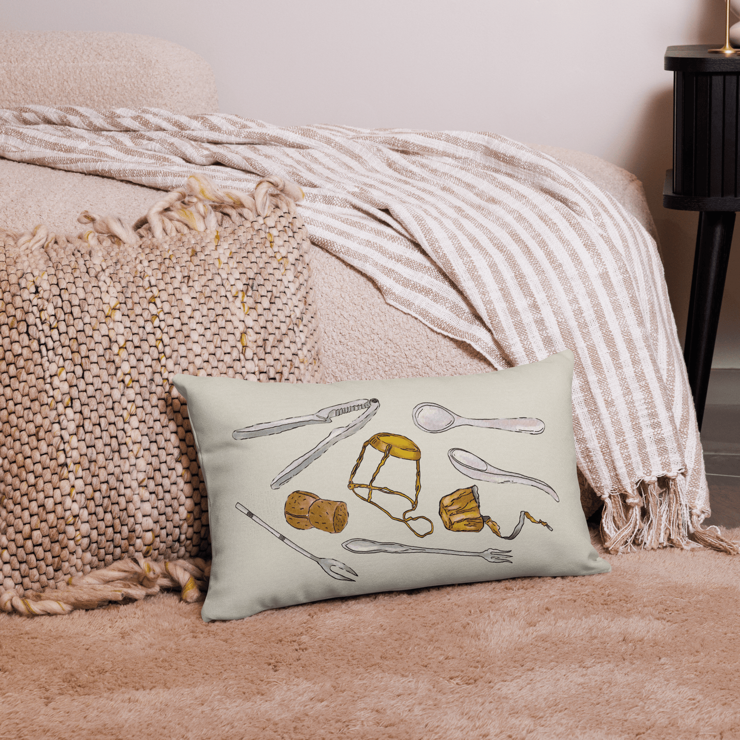 TWS x TNCB Sips + Bites Pillowcase - PREORDER - THE WALL SNOB