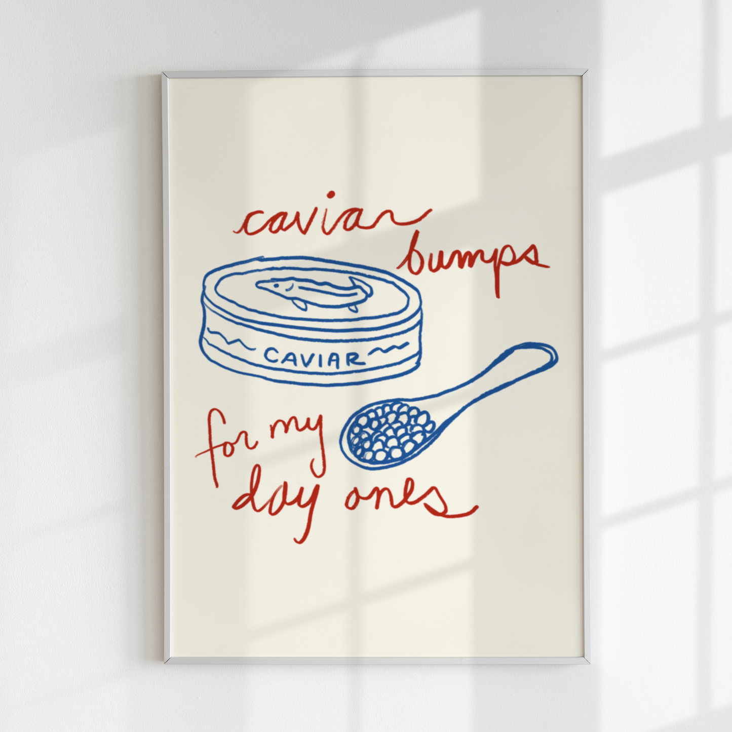 Kitchen Caviar Doodle Print Set - THE WALL SNOB