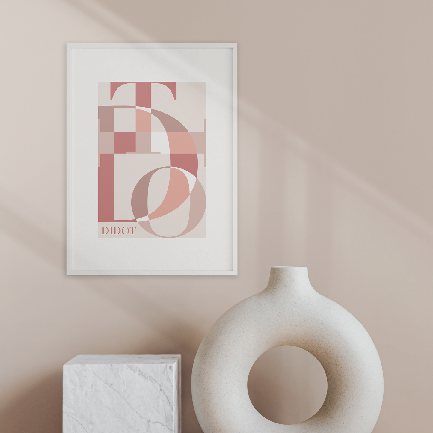 Abstract Didot Desert, Poster - THE WALL SNOB