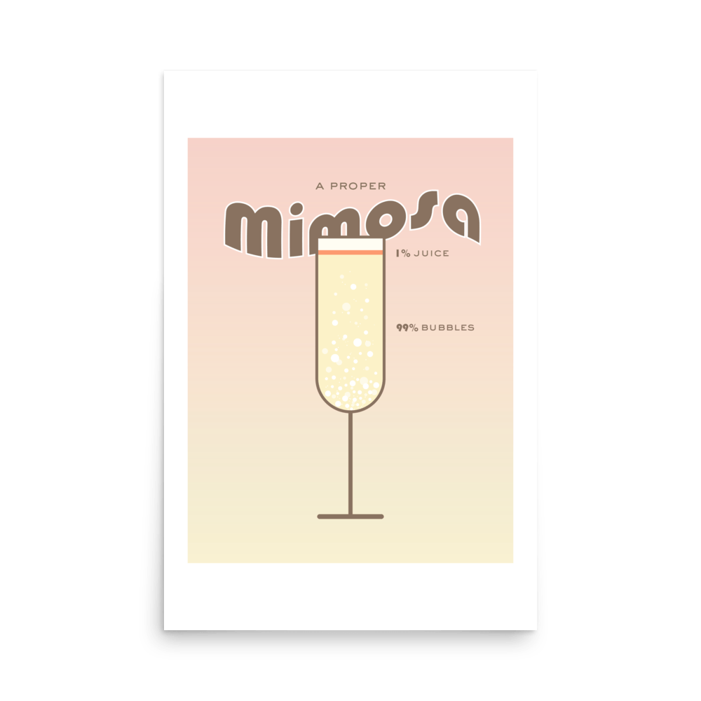 A Proper Mimosa Print - THE WALL SNOB