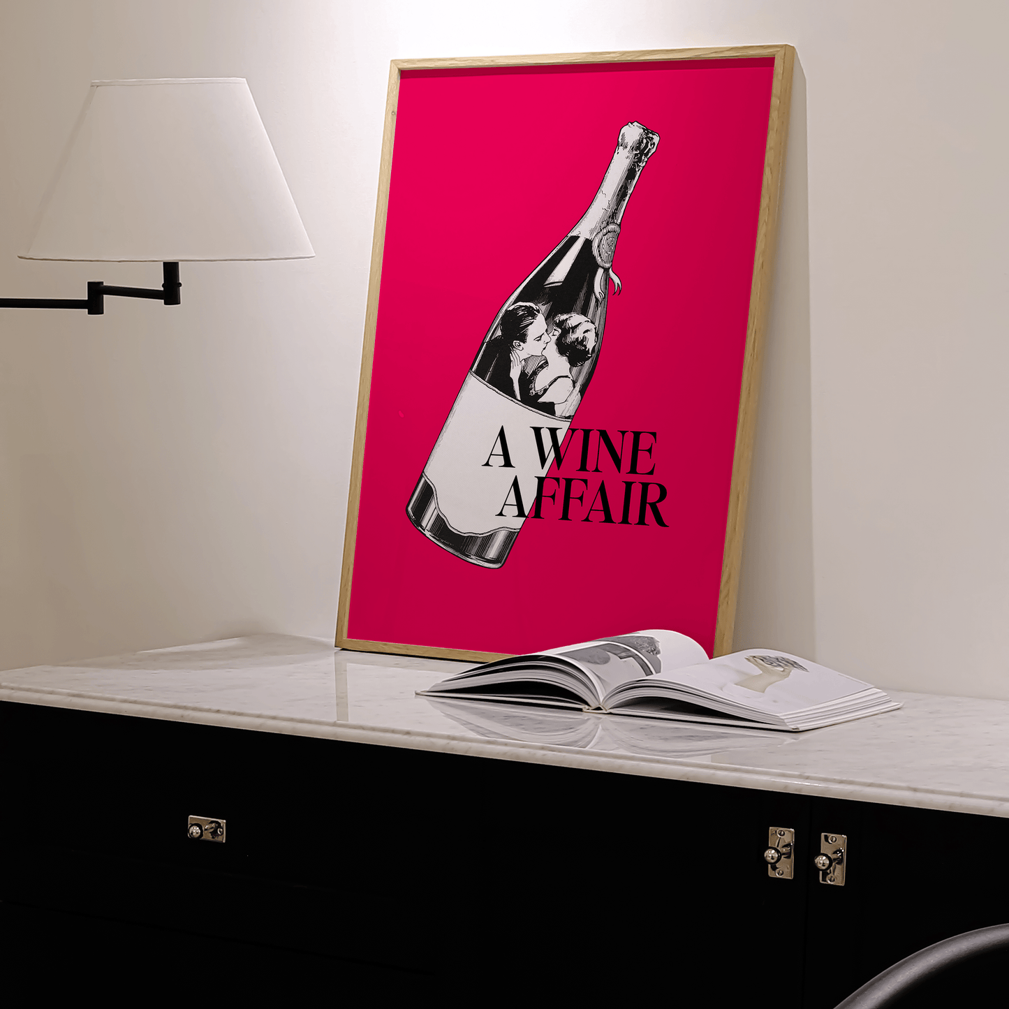 A Wine Affair Print - THE WALL SNOB