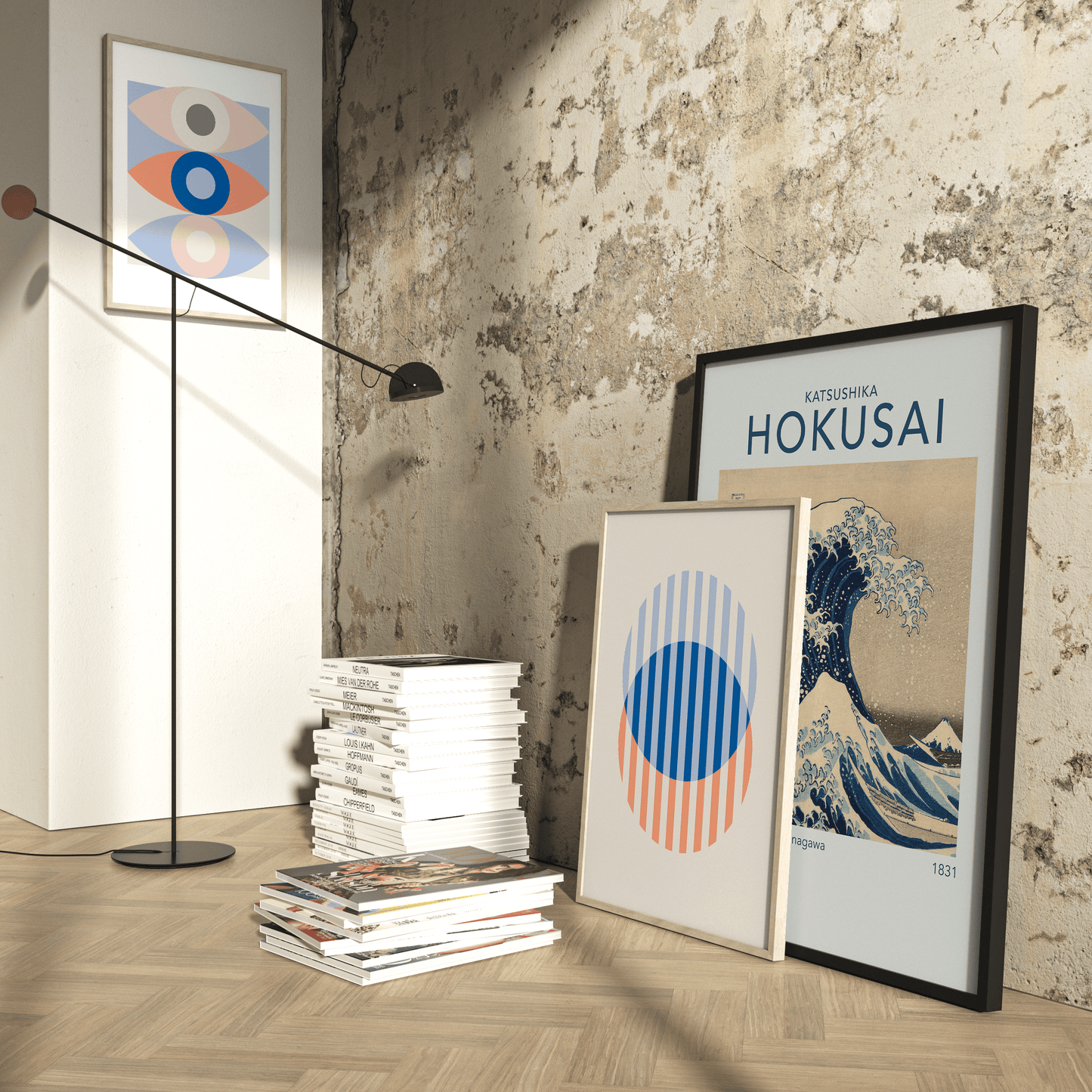 Abstract Circle Duo 002, Poster - THE WALL SNOB