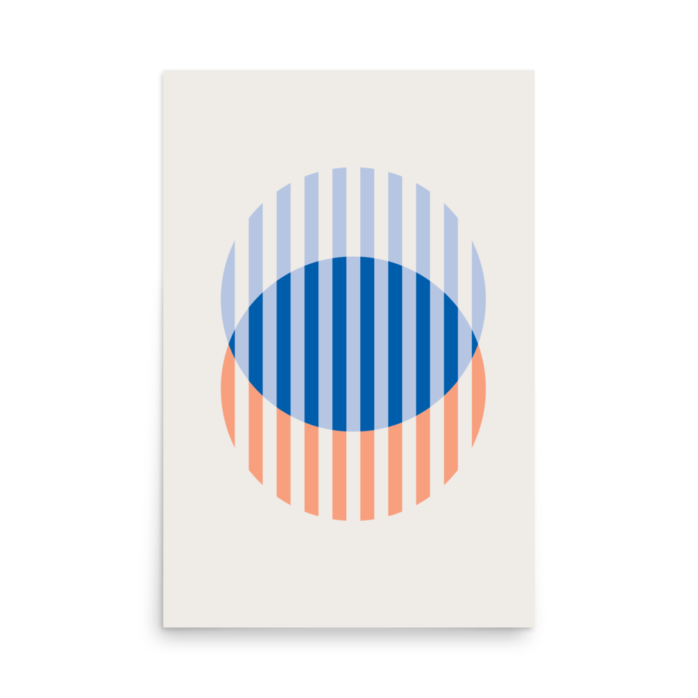Abstract Circle Duo 002 Print - THE WALL SNOB