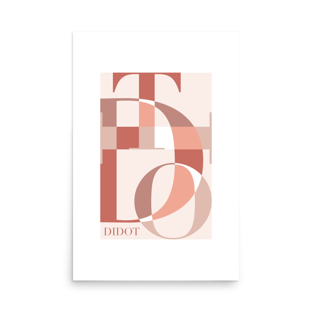 Abstract Didot Desert Print - THE WALL SNOB