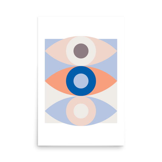 Abstract Eye Trio 002 Print - THE WALL SNOB