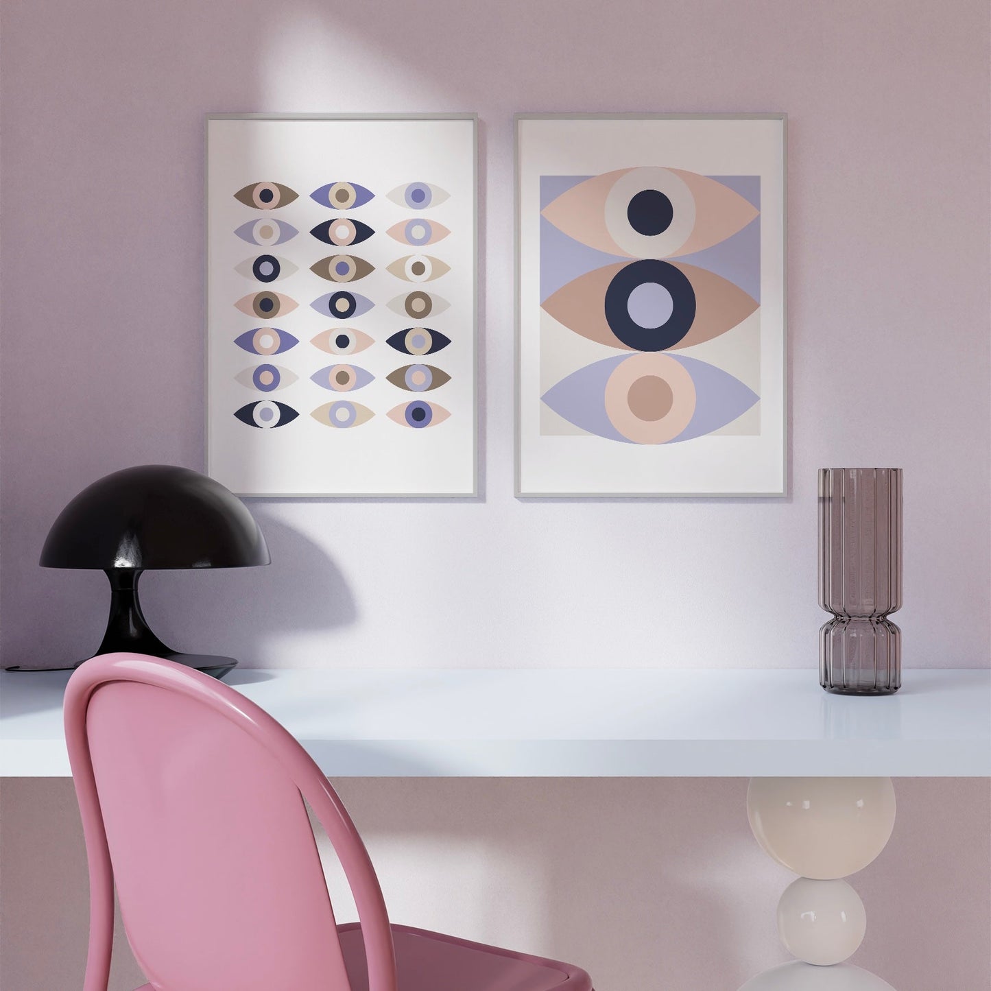 Abstract Eyes 001, Poster - THE WALL SNOB
