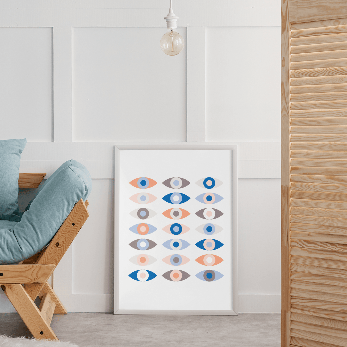 Abstract Eyes 002, Poster - THE WALL SNOB