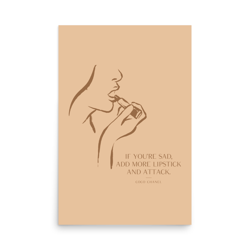 Lipstick quotes coco chanel Clearance