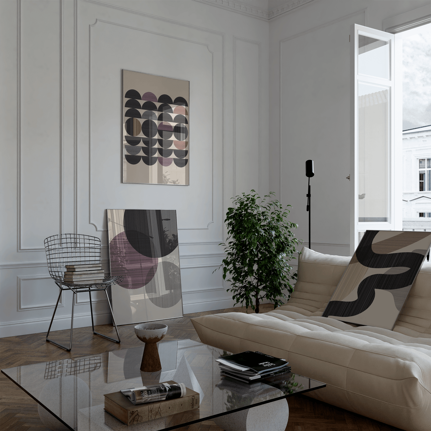 Against The Grid Print - THE WALL SNOB