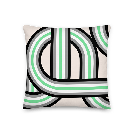 Agender Pride Stripes Pillowcase - THE WALL SNOB