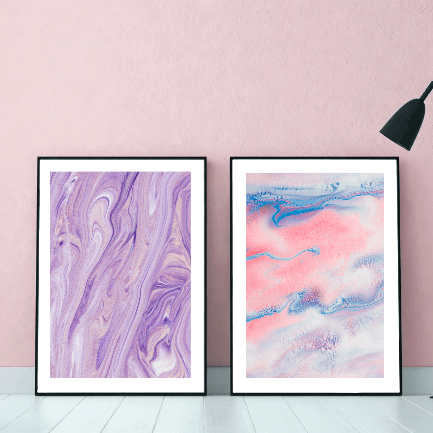 Amethyst Liquid Abstract, Poster - THE WALL SNOB