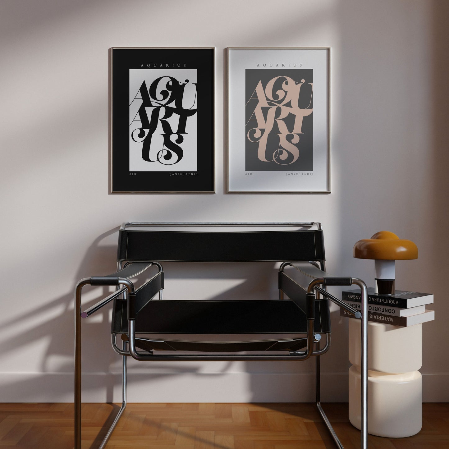 Aquarius Flourish Print - THE WALL SNOB