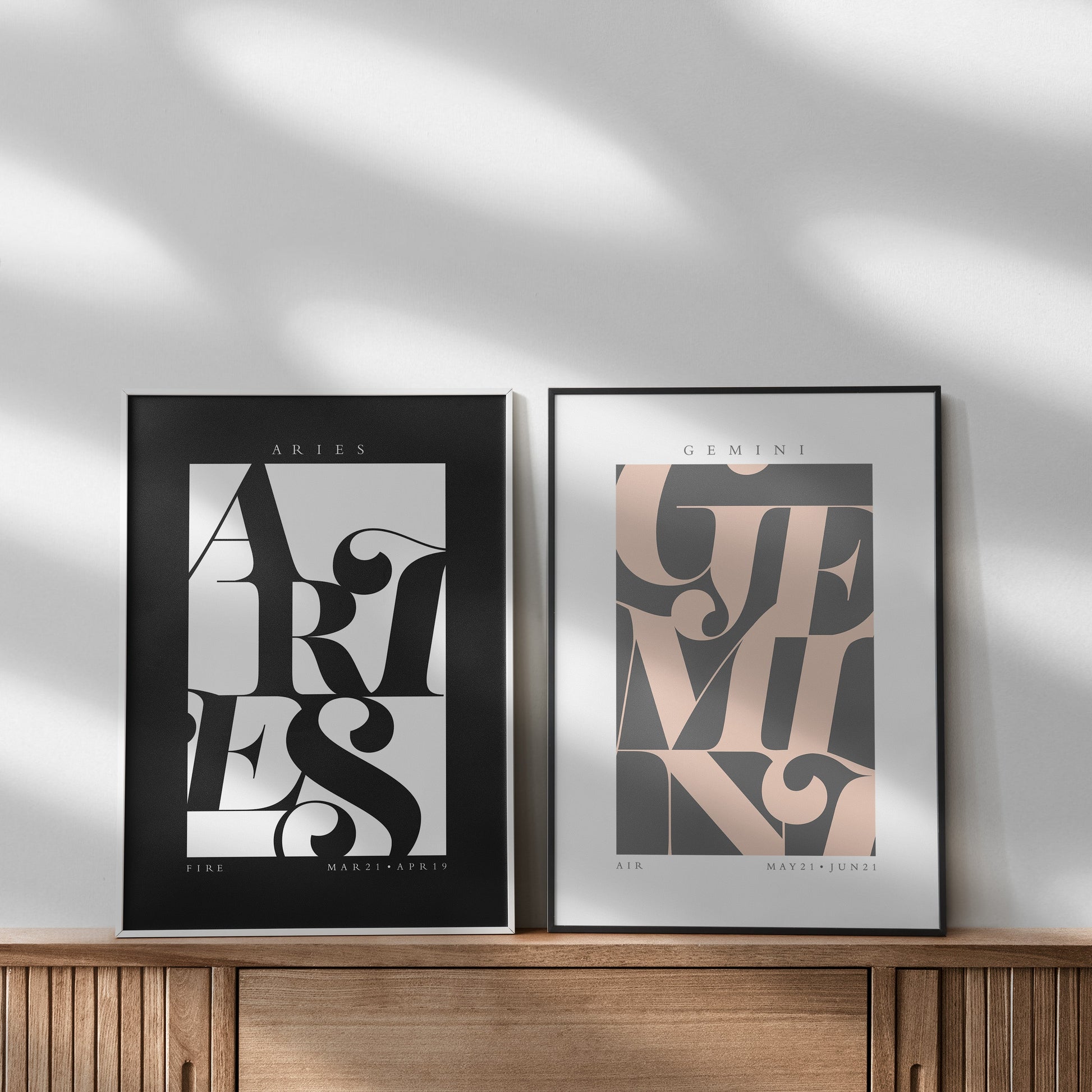 Aries Flourish Print - THE WALL SNOB