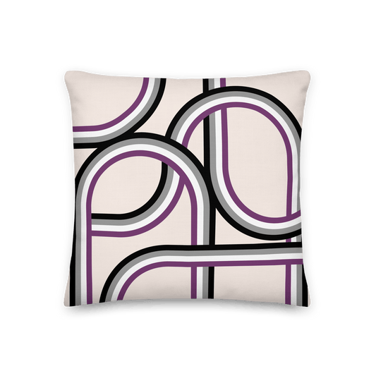 Asexual Pride Stripes Pillowcase - THE WALL SNOB