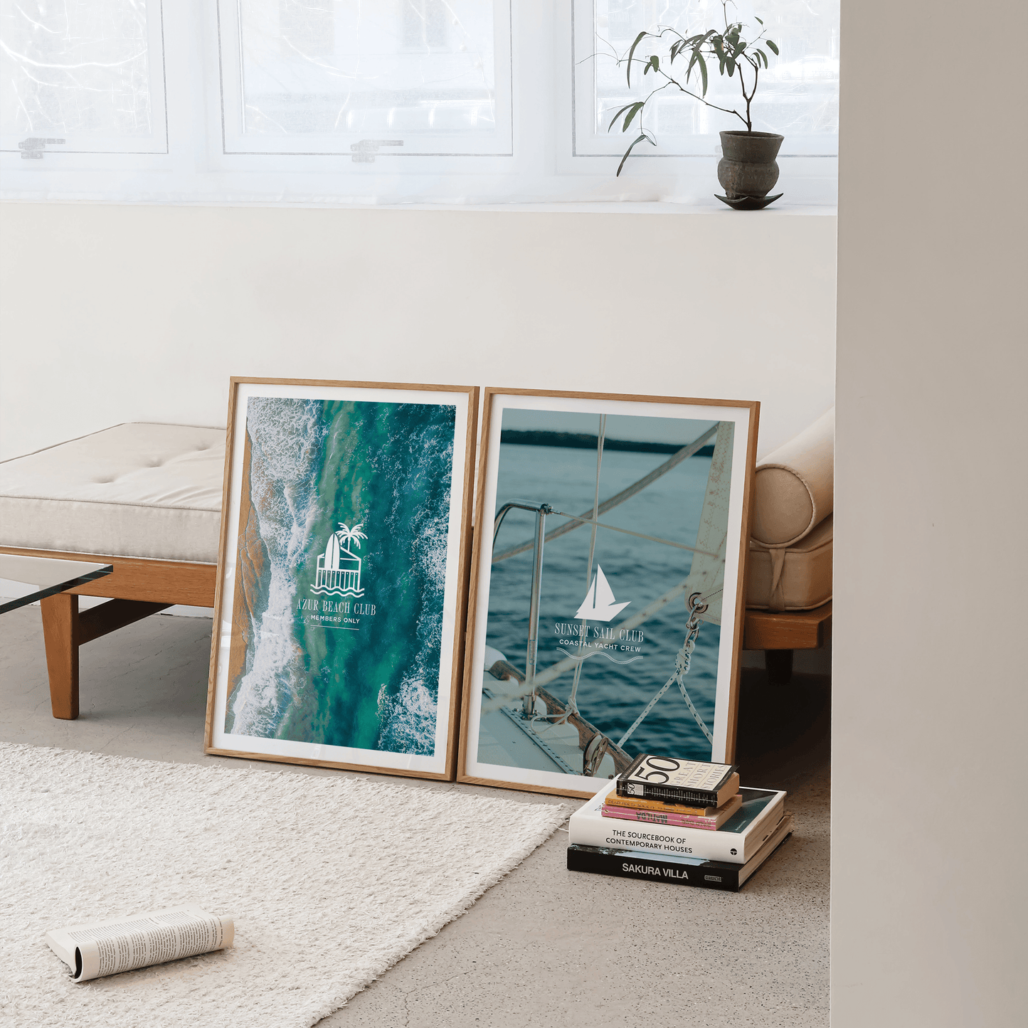 Azur Beach Club Print - THE WALL SNOB