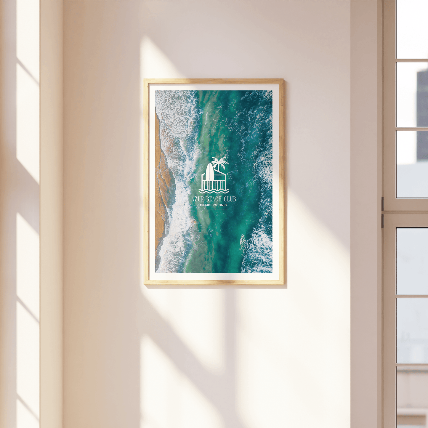 Azur Beach Club Print - THE WALL SNOB