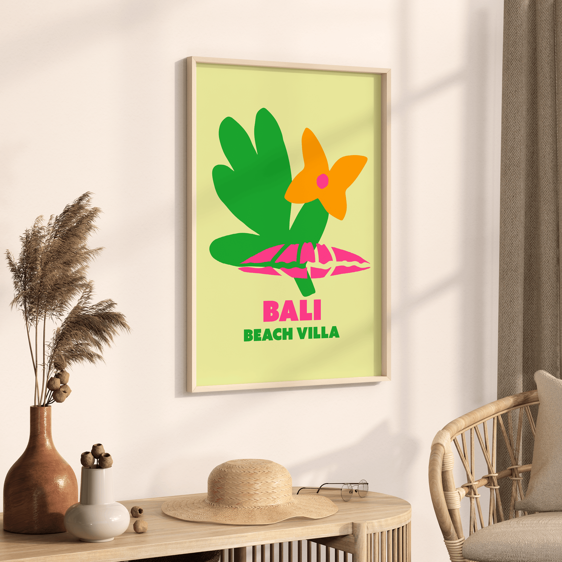 Bali Beach Villa Print - THE WALL SNOB