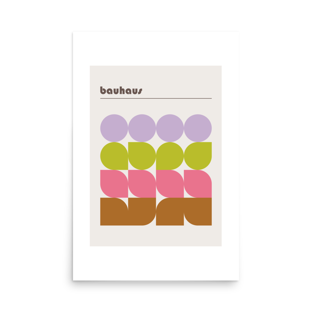 Bauhaus Abstract Exhibition Print - THE WALL SNOB