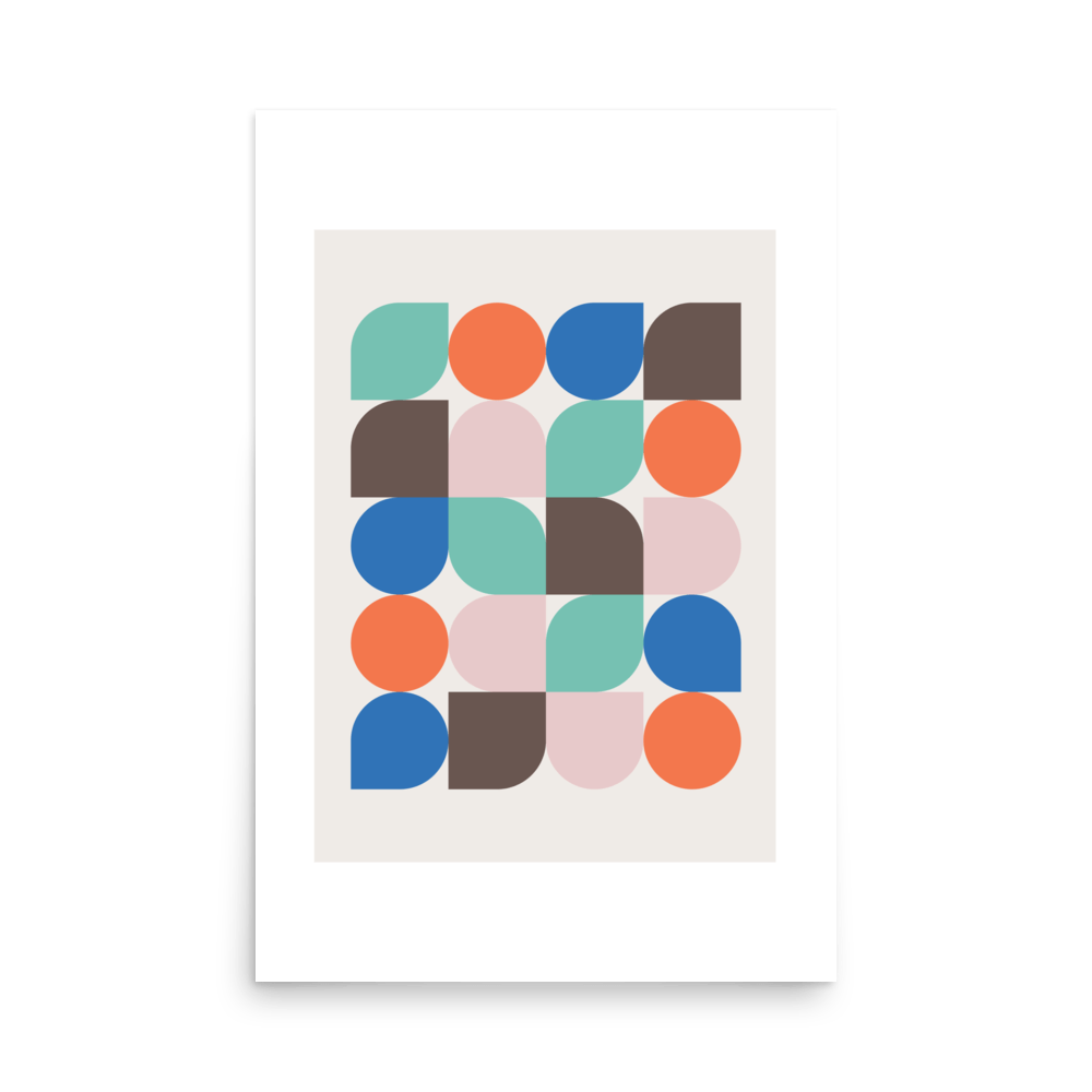 Bauhaus Abstract Shapes Print - THE WALL SNOB