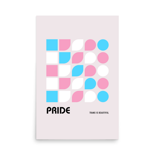 Bauhaus Trans Is Beautiful Print - THE WALL SNOB