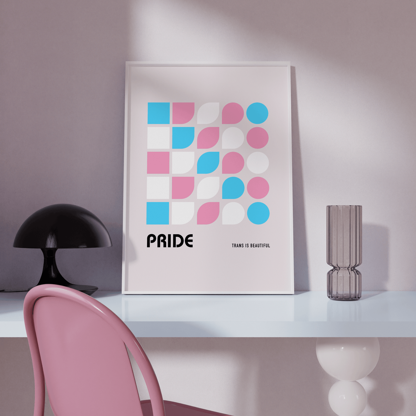 Bauhaus Trans Is Beautiful Print - THE WALL SNOB