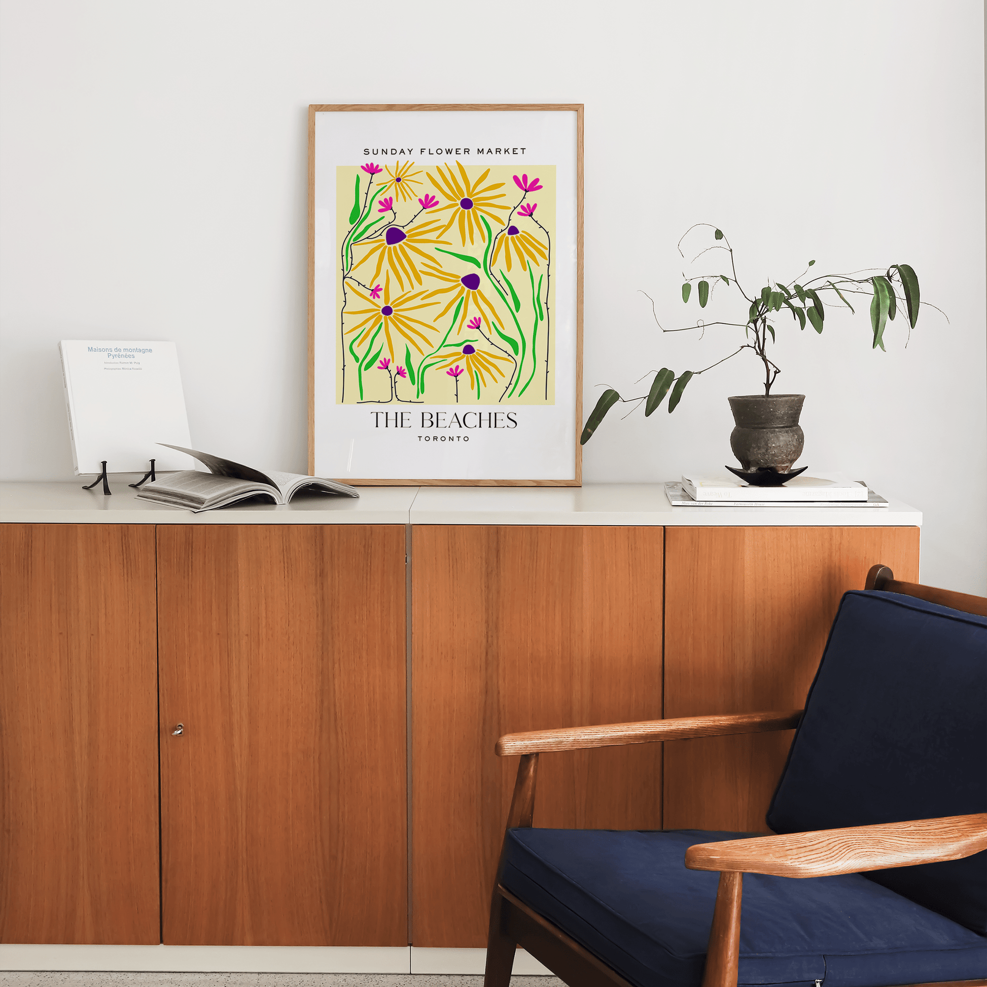 Beaches Toronto Flower Market Print - THE WALL SNOB