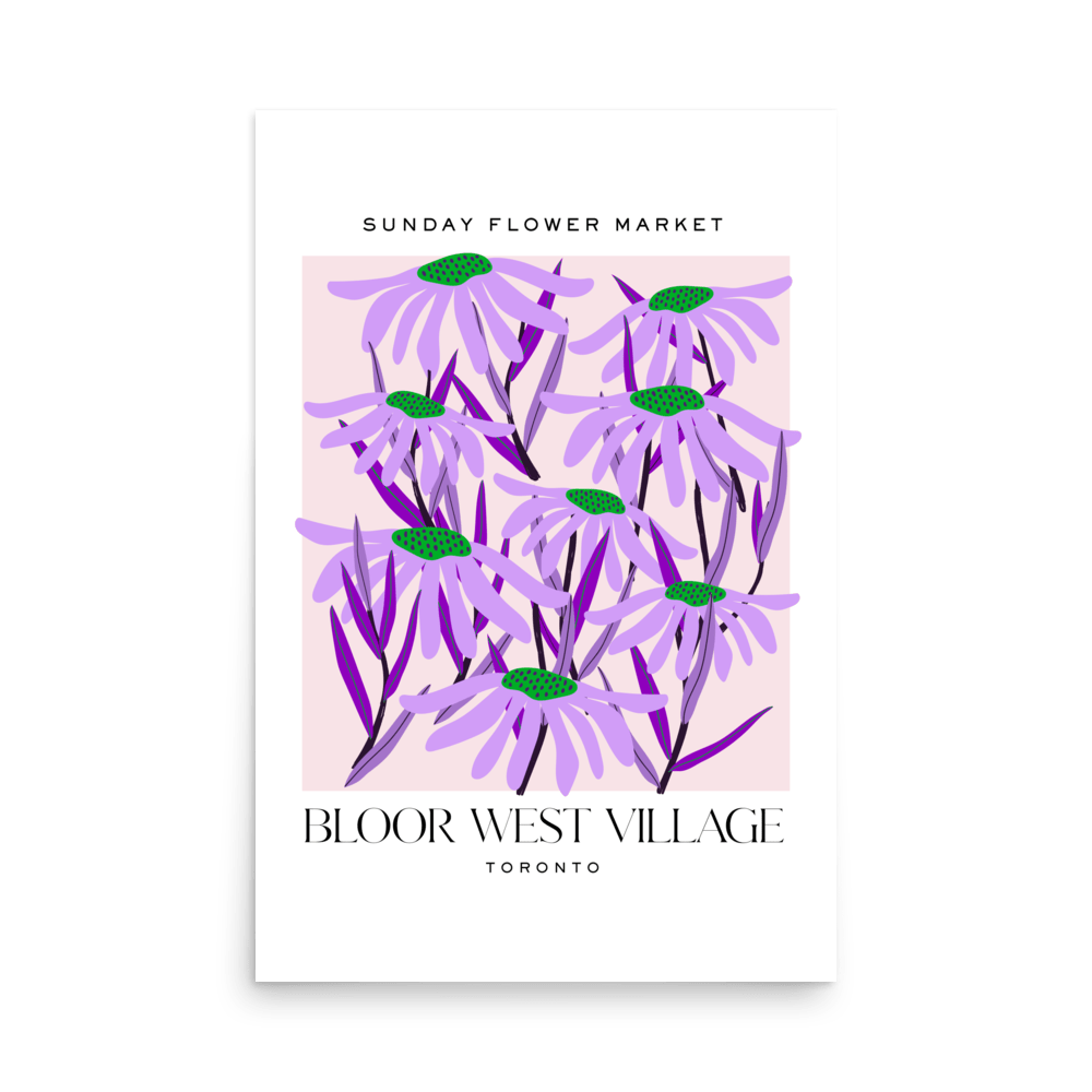 Bloor West Village Toronto Flower Market Print - THE WALL SNOB
