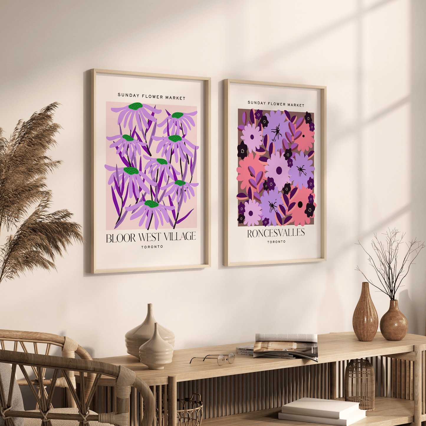 Bloor West Village Toronto Flower Market Print - THE WALL SNOB