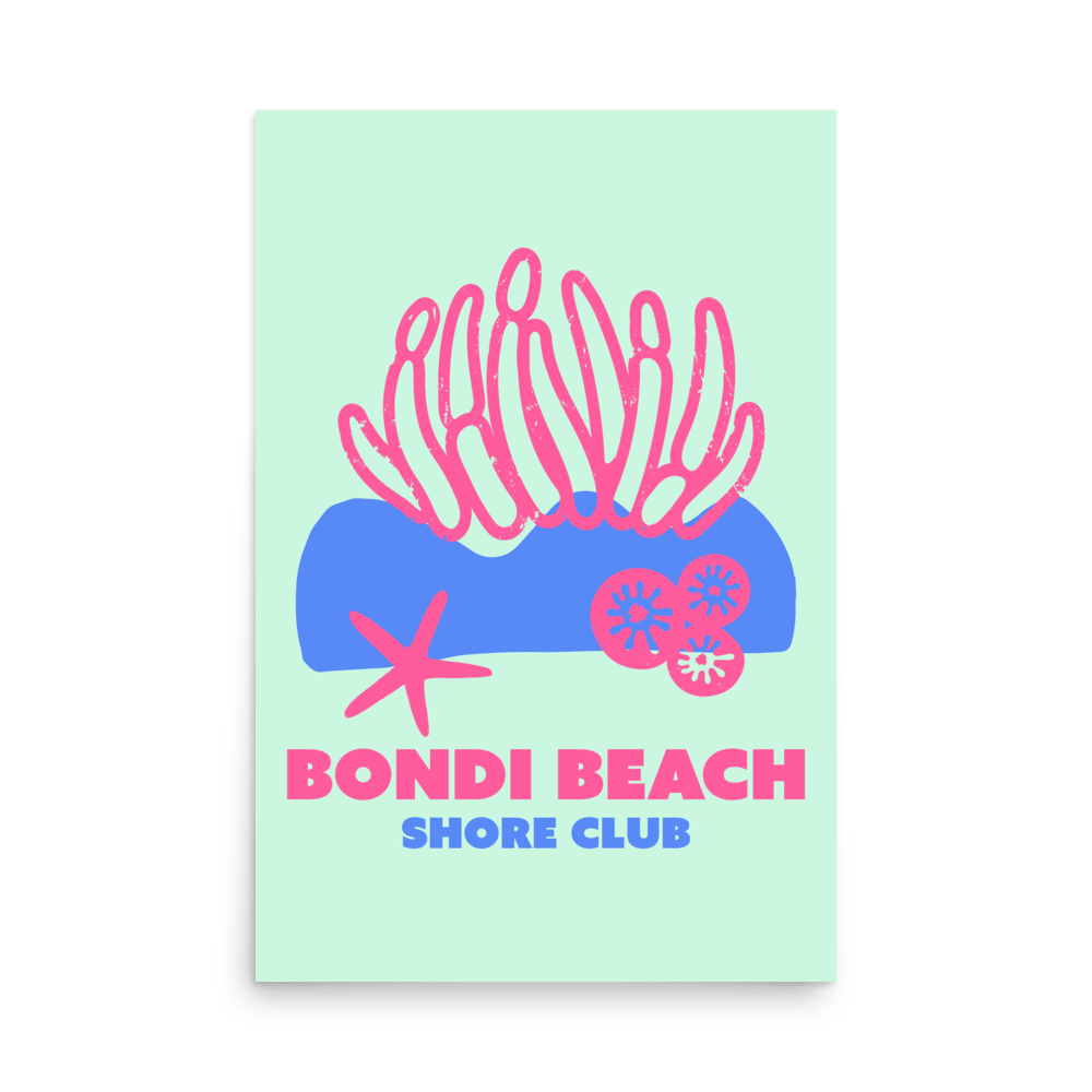 Bondi Beach Shore Club Print - THE WALL SNOB