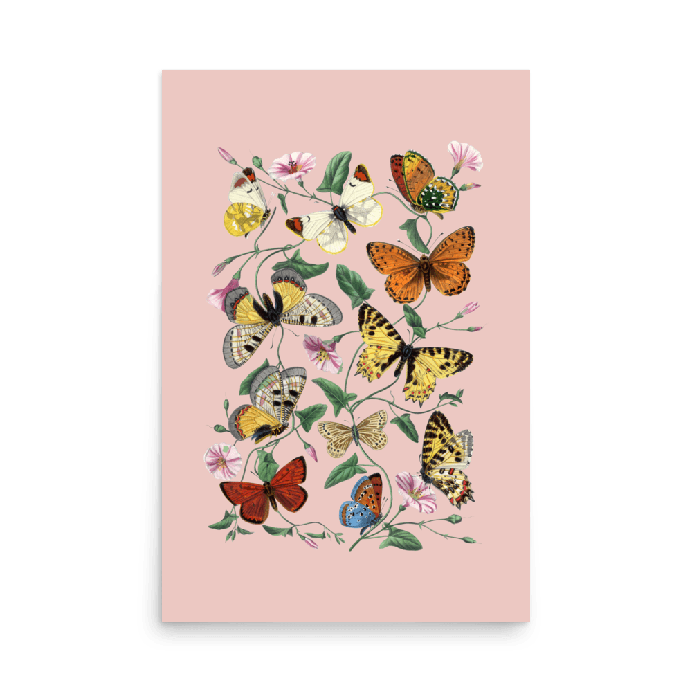 Butterfly Garden Print - THE WALL SNOB