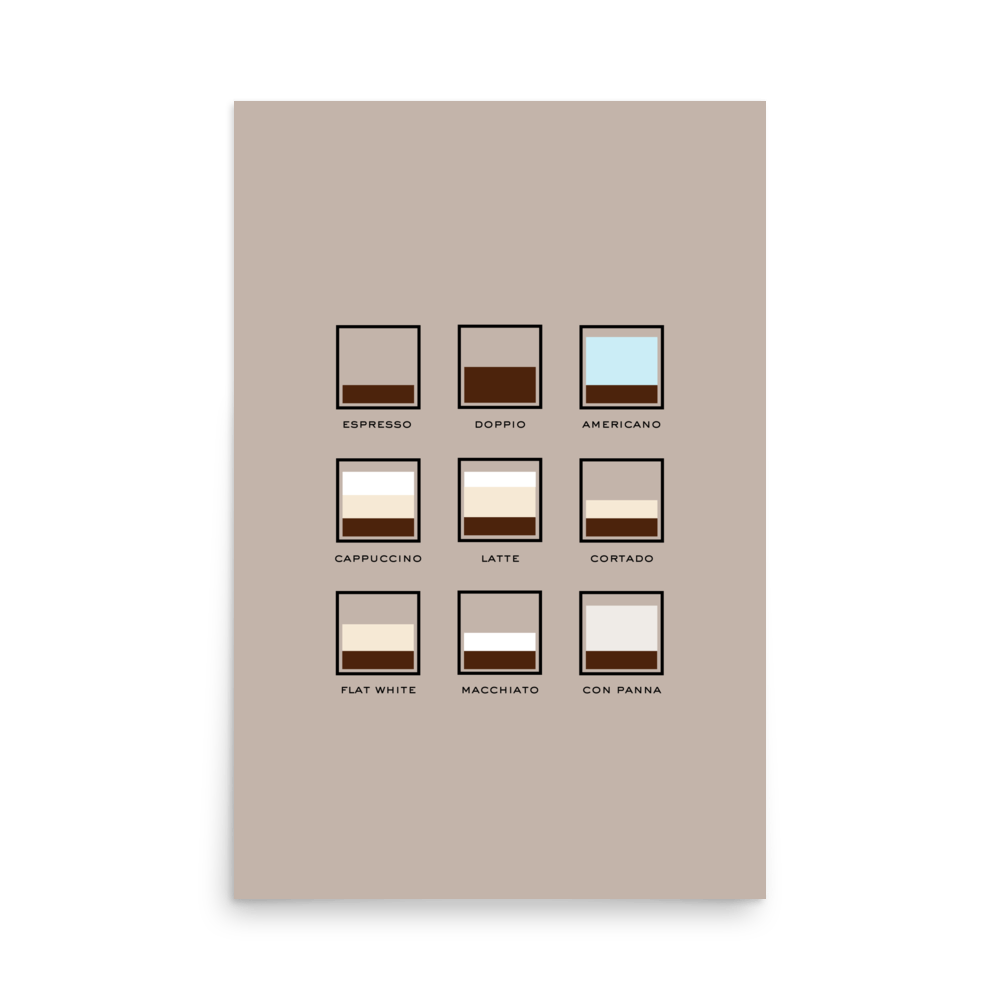 Café Espresso Print - THE WALL SNOB