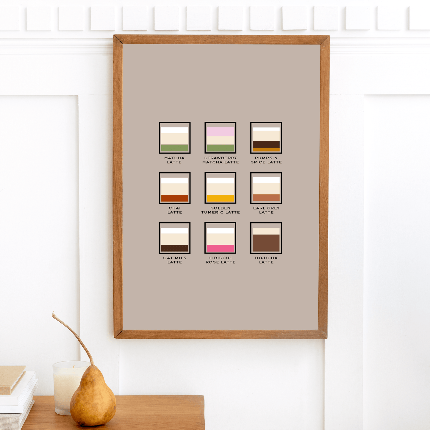Café Latte, Poster - THE WALL SNOB