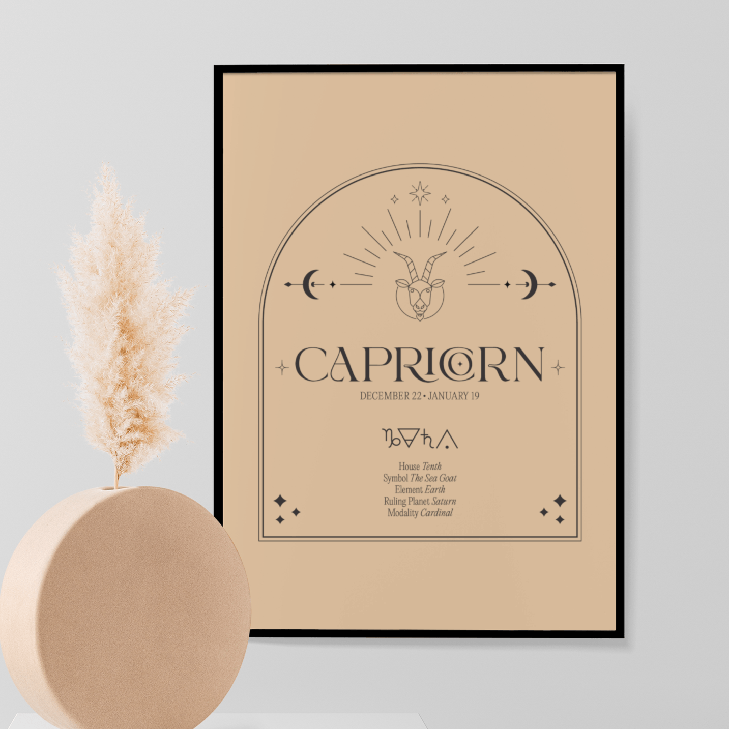 Capricorn Element, Poster - THE WALL SNOB