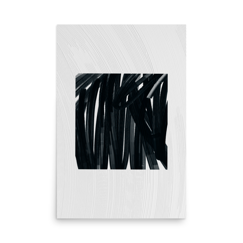 Carré Noir Print - THE WALL SNOB