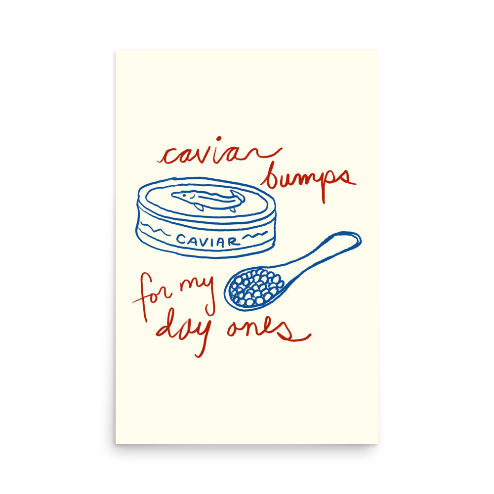 Caviar Bumps Print - THE WALL SNOB