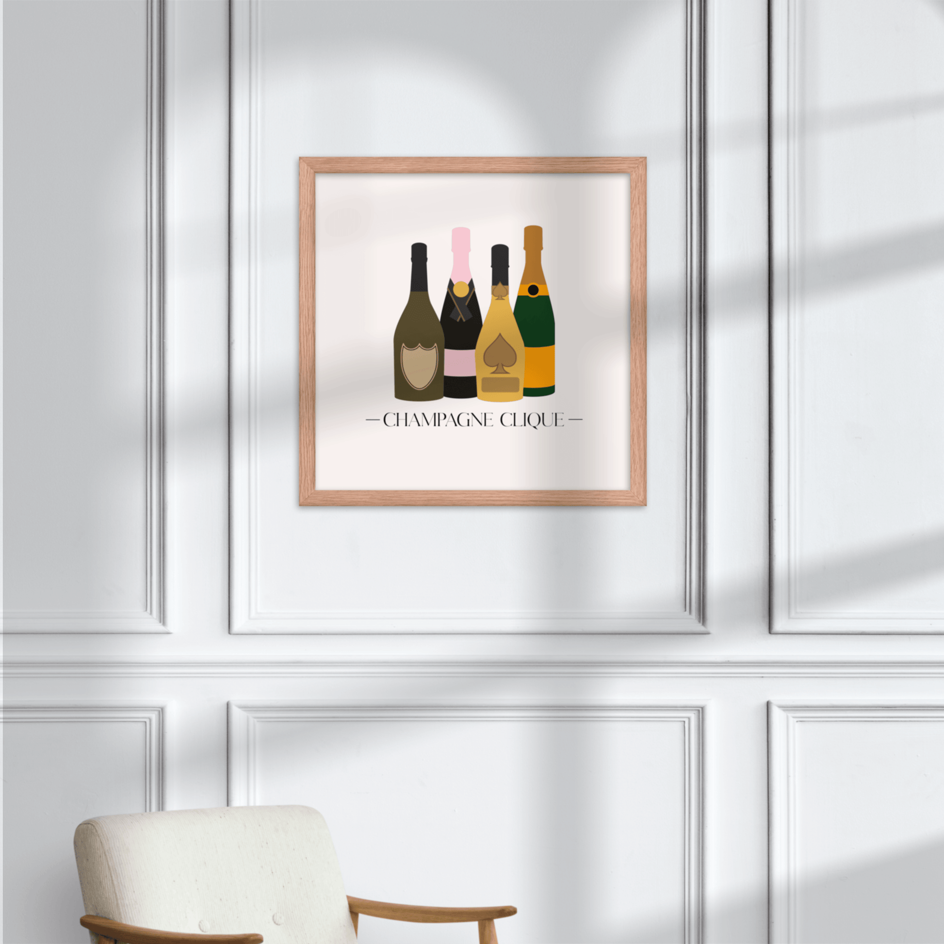 Champagne Clique, Poster - THE WALL SNOB
