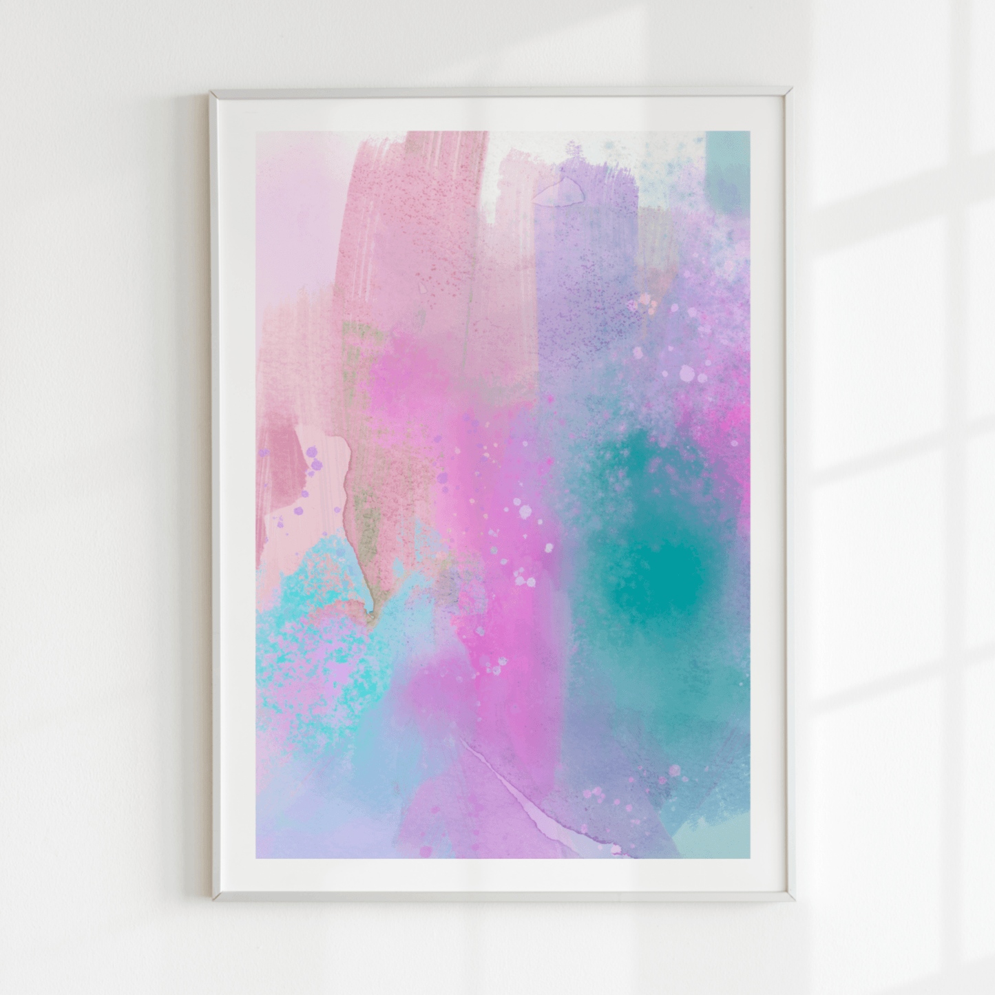 Cheerful Life Abstract Paint, Poster - THE WALL SNOB