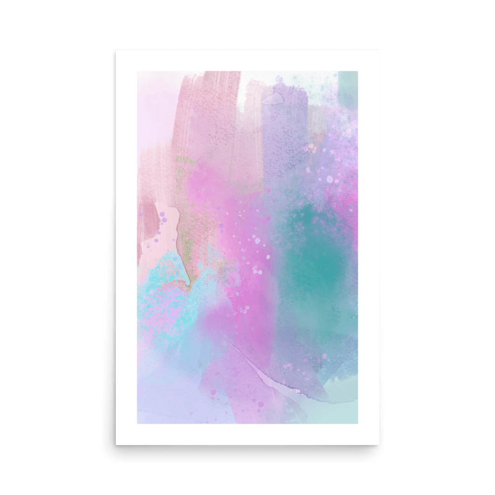 Cheerful Life Abstract Paint Print - THE WALL SNOB