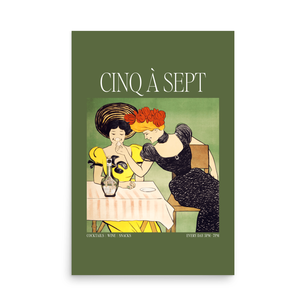 Cinq À Sept Print - THE WALL SNOB