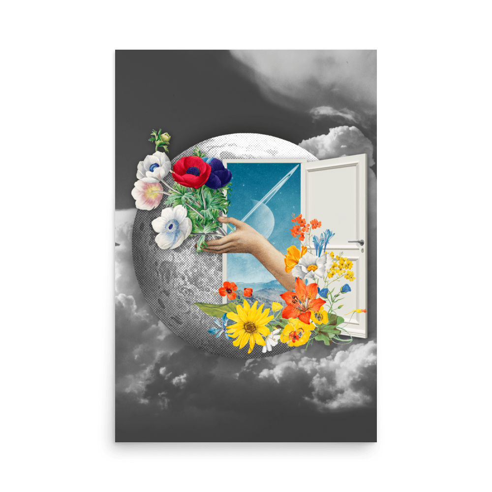 Cosmic Flower Portal Print - THE WALL SNOB