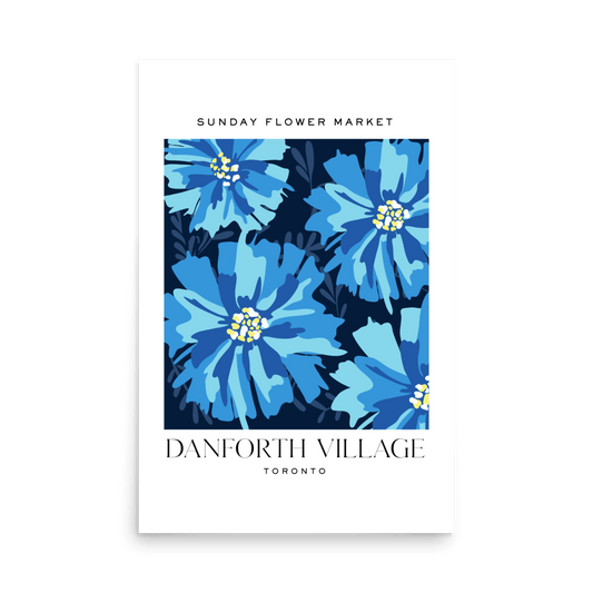 Danforth Village Toronto Flower Market Print - THE WALL SNOB