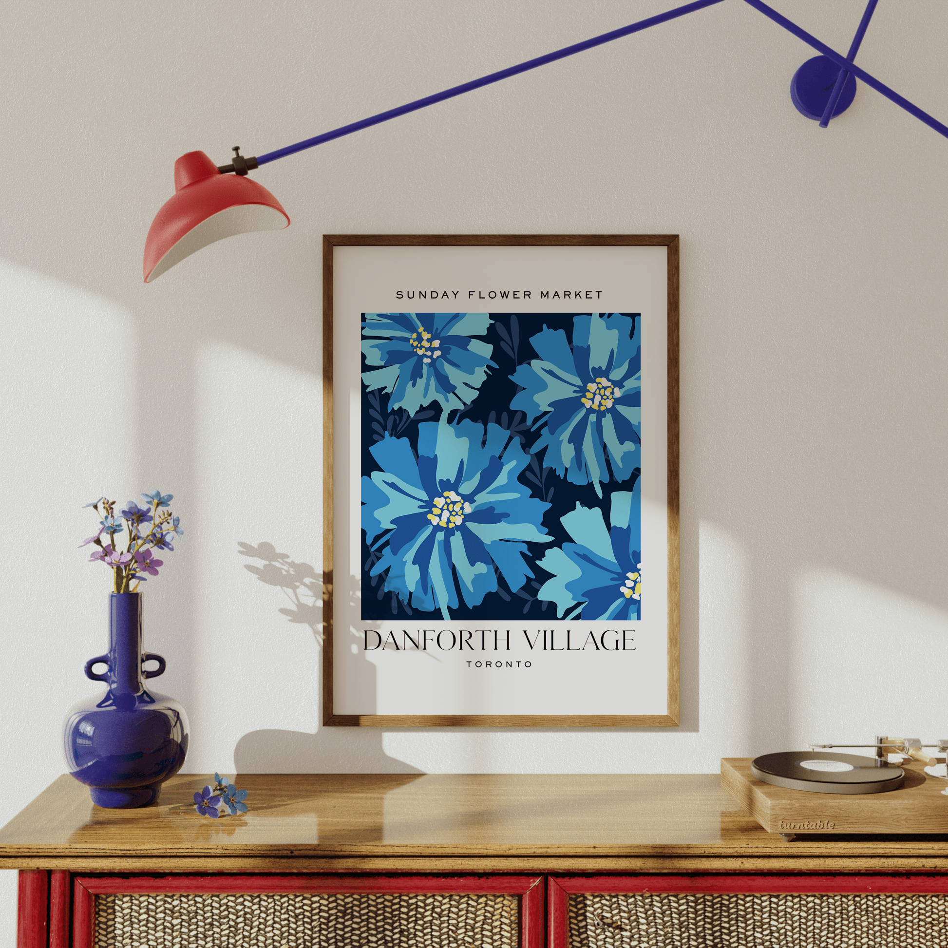 Danforth Village Toronto Flower Market Print - THE WALL SNOB