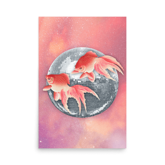 Disco Fish Print - THE WALL SNOB