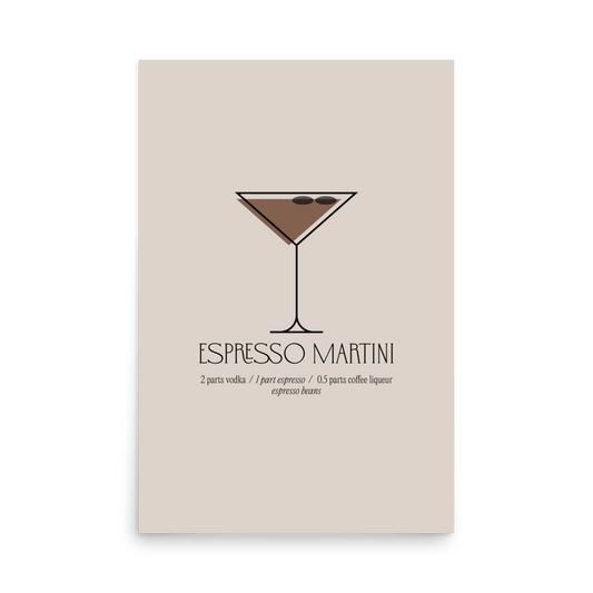 Espresso Martini Print - THE WALL SNOB