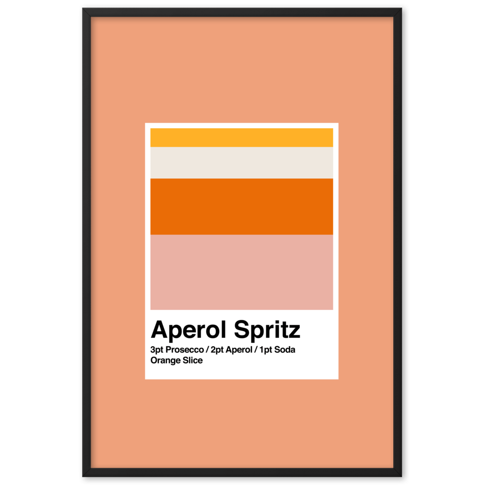 Framed Set of 2 Minimalist Popular Cocktails - THE WALL SNOB