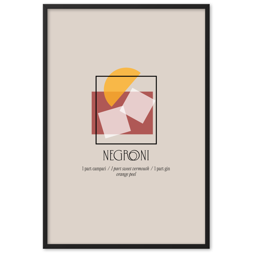 Framed Set of 3 Speakeasy Classic Cocktails - THE WALL SNOB